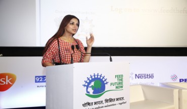 Mrs Sonali Bendre at the video launch of Feed the Future Now