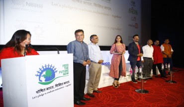 Welcoming the guests at the video launch of Feed the Future Now
