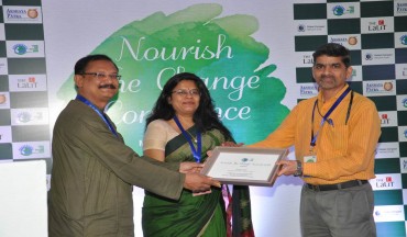 Certificate of Nourish the Change Confluence being conferred