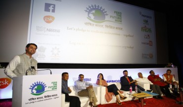 Sundeep Talwar, CMO of Akshaya Patra addressing the audience