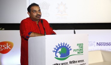 Mr Shankar Mahadevan, Goodwill Ambassador of Akshaya Patra addresses the gathering